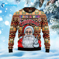 Santa Peace Love Christmas Ugly Sweater