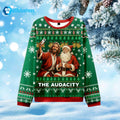 Santa Selfie The Audacity Ugly Christmas Sweater