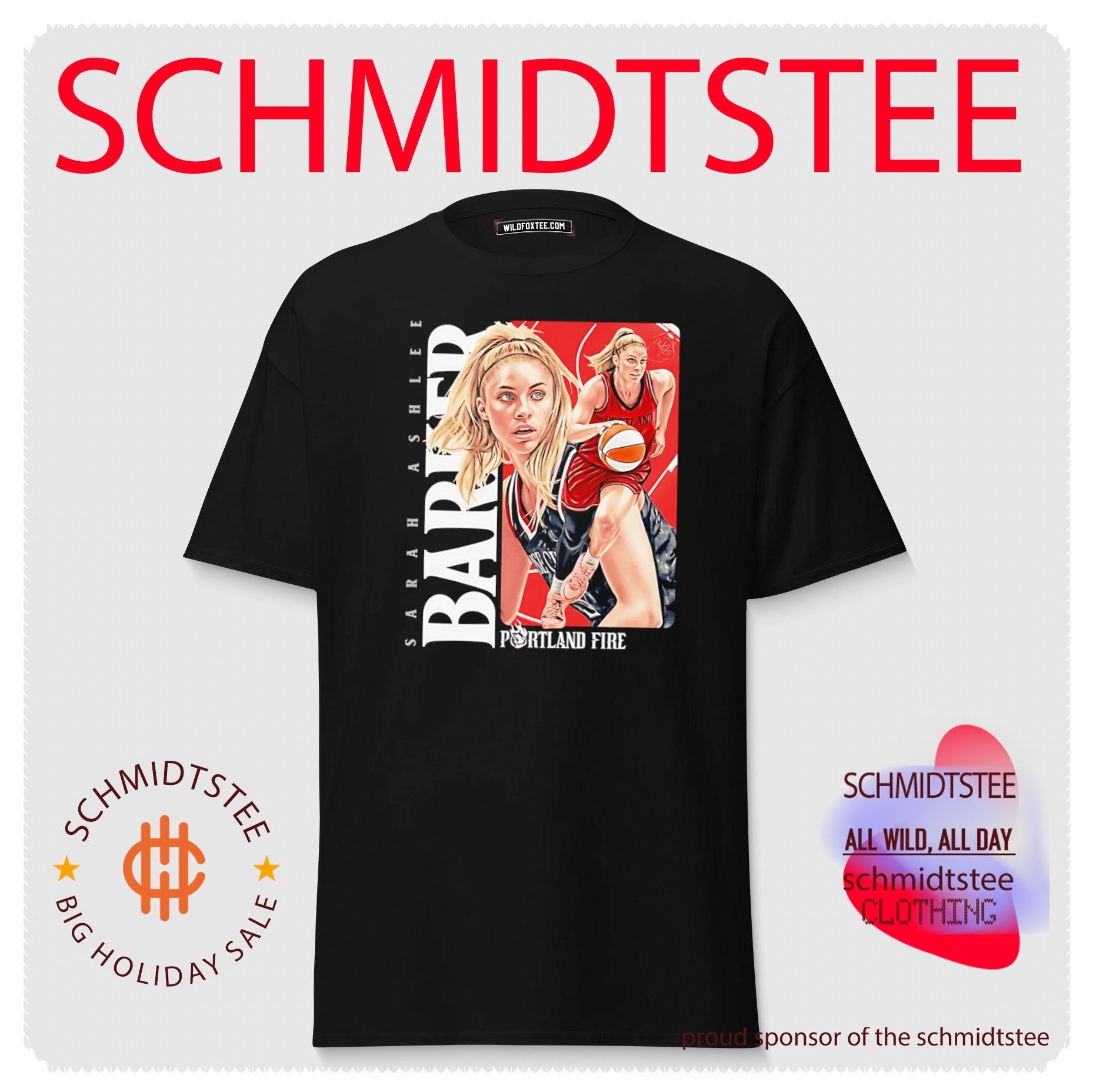 Sarah Ashlee Barker Portland Fire illustration shirt
