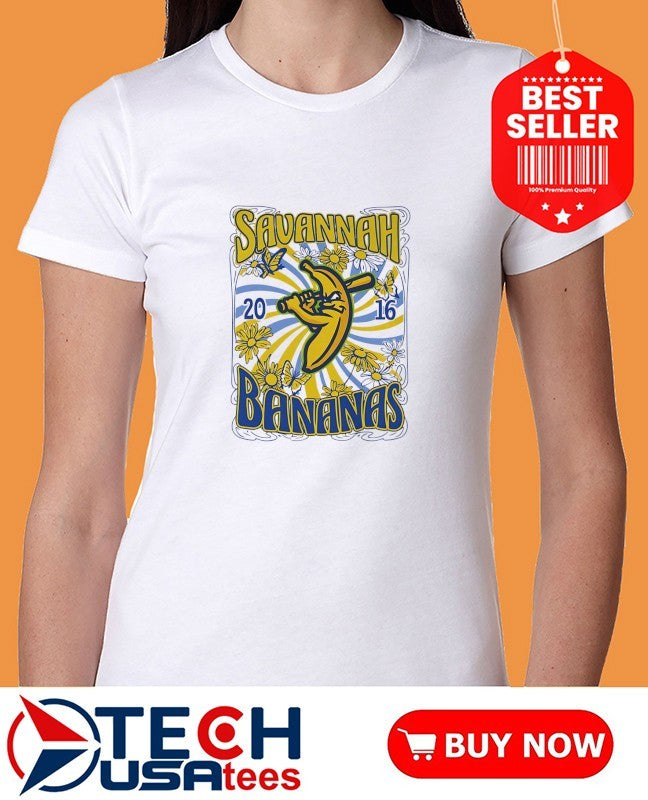 Savannah Bananas 2016 floral shirt