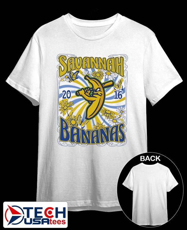 Savannah Bananas 2016 floral shirt