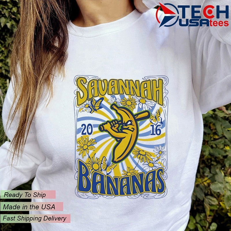 Savannah Bananas 2016 floral shirt