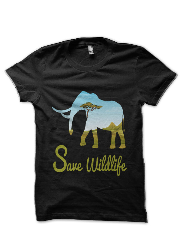 Save Wildlife Black T-Shirt Style002 Hoodie, Sweatshirt | CoreVibeTees.com