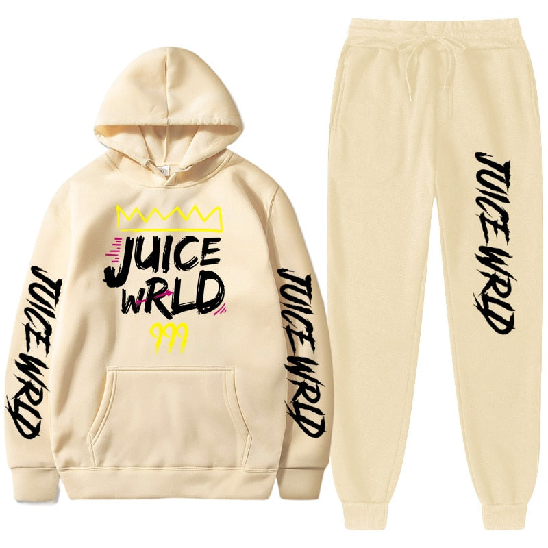 Juice WRLD Hoodies Pullover Joggers Sweatpants Casual Tracksuit Black typography T-Shirts, Sweatshirt (Image 4)