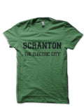 Scranton â€“ The Electric City  Green Half Sleeve T-Shirt Hoodie, Sweatshirt | CoreVibeTees.com