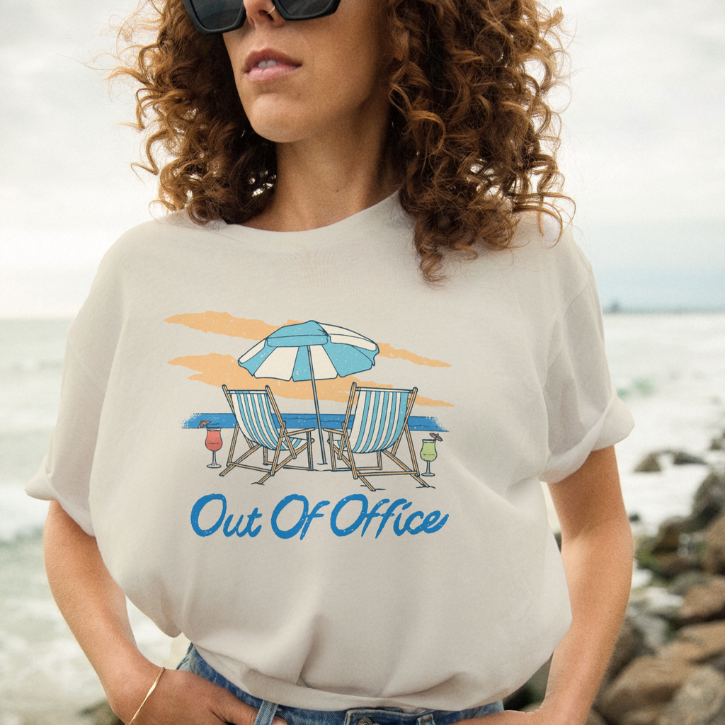 Out of Office Beach T Shirt Hoodie, Sweatshirt | CoreVibeTees.com (Image 2)