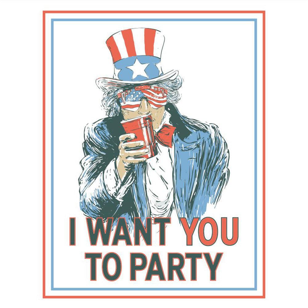 Uncle Sam Party Pocket Tee Hoodie, Sweatshirt | CoreVibeTees.com (Image 2)