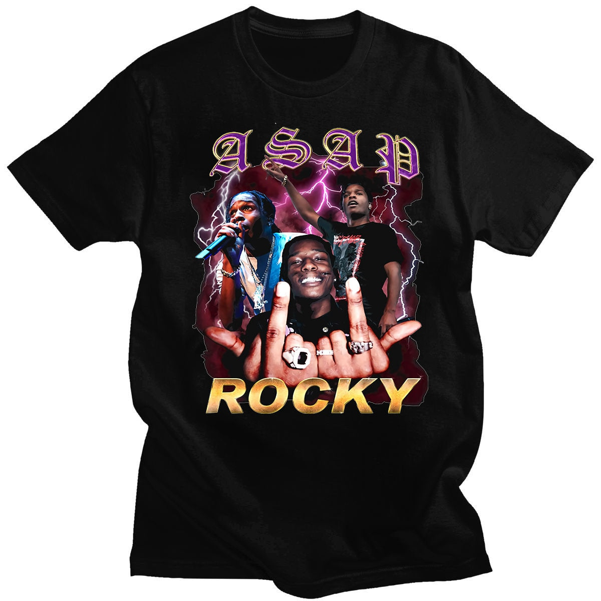 ASAP Rocky T shirt Streetwear Camisetas Hombre Hoodie, Sweatshirt | CoreVibeTees.com (Image 1)