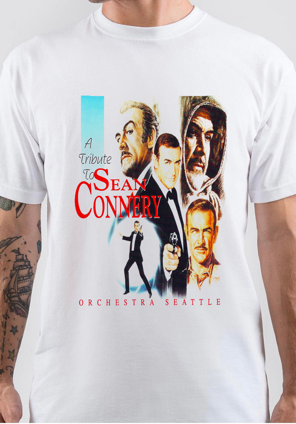 Sean Connery Art T-Shirt Style003 Hoodie, Sweatshirt | CoreVibeTees.com