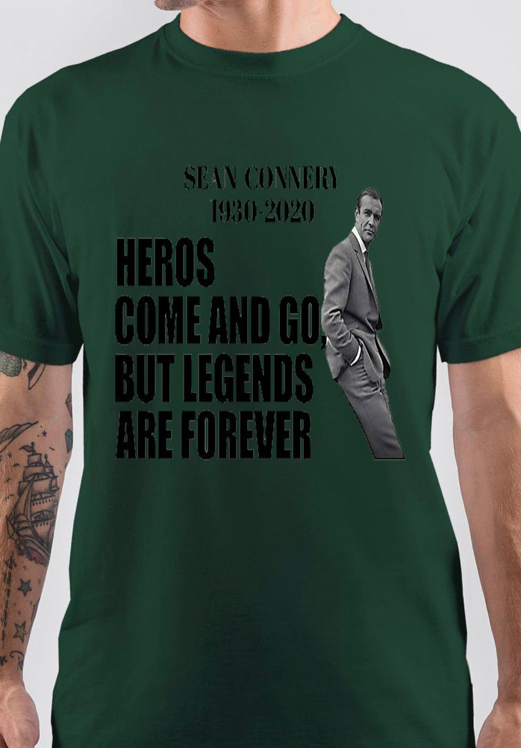 Sean Connery T-Shirt Style003 Hoodie, Sweatshirt | CoreVibeTees.com