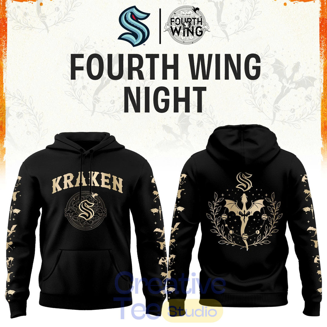 Seattle Kraken Fourth Wings Night Limited Edition Hoodie
