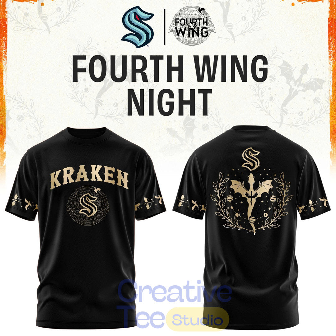 Seattle Kraken Fourth Wings Night Limited Edition Hoodie