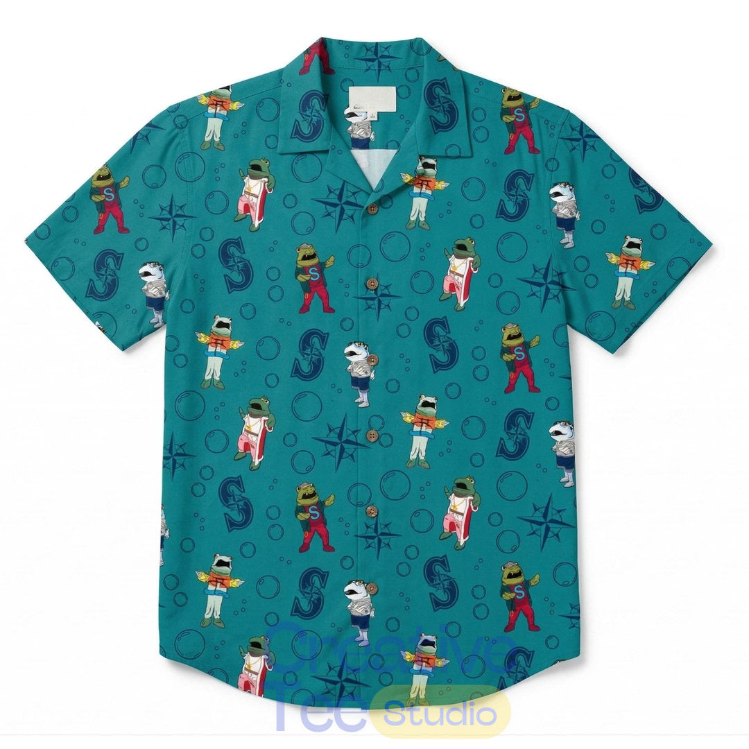 Seattle Mariners 2026 Salmon Run Aloha Shirt