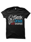 Seek Jesus Not Church Black T-Shirt Hoodie, Sweatshirt | CoreVibeTees.com