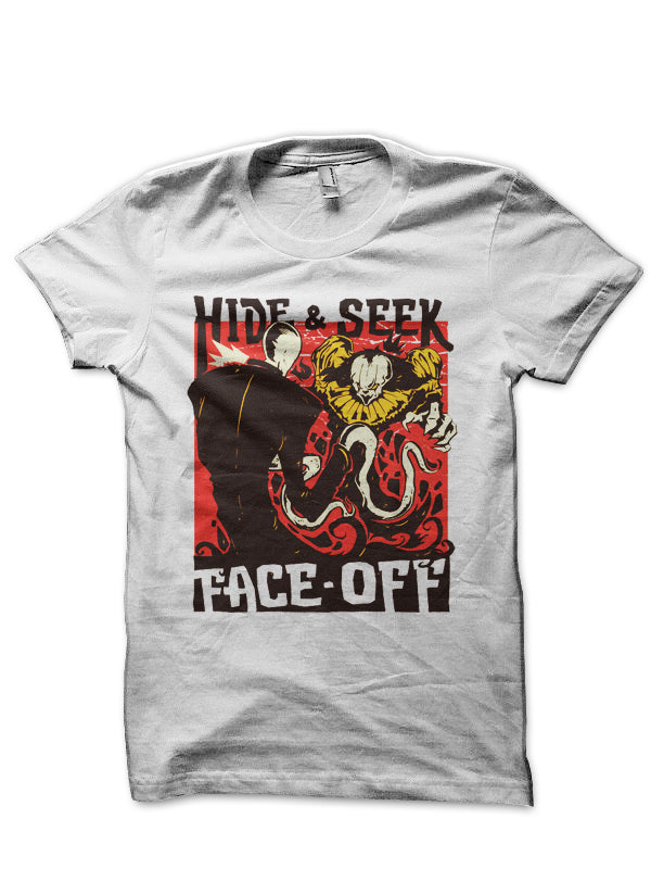Hide & Seek Face Off White T-Shirt Hoodie, Sweatshirt | CoreVibeTees.com