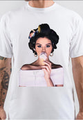 Selena Gomez White T-Shirt Hoodie, Sweatshirt | CoreVibeTees.com