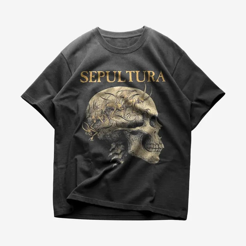 Sepultura T-shirt - Metal Music Shirt - Sepultura Merch - Unisex Cotton Tee