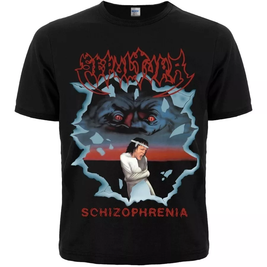 Sepultura Schizophrenia T-Shirt Hoodie, Sweatshirt | CoreVibeTees.com (Image 1)