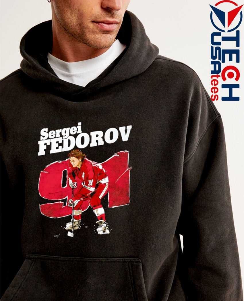 Sergei Fedorov #91 Detroit Red Wings Hockey vintage shirt