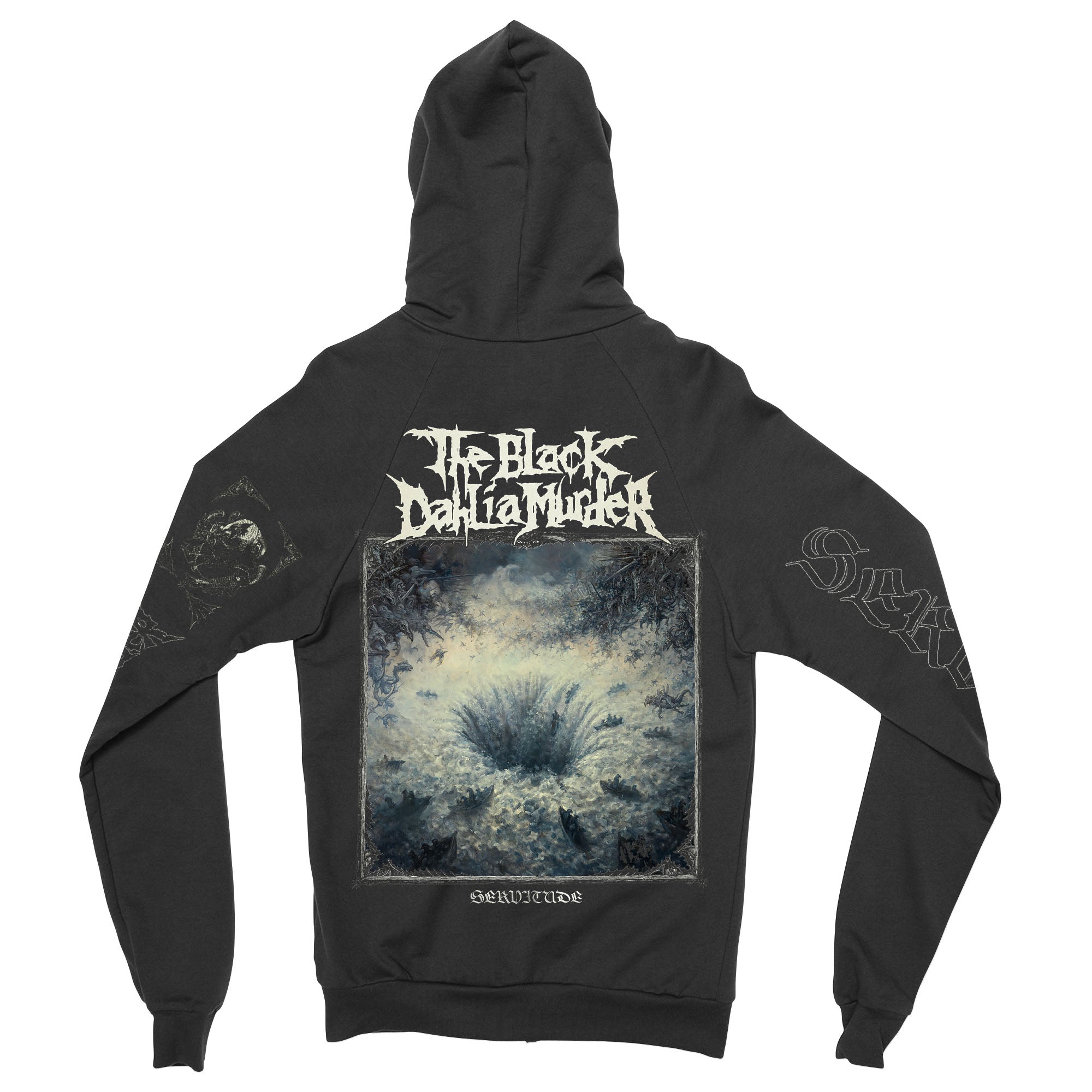 The Black Dahlia Murder - Servitude zip-up hoodie T-Shirts, Sweatshirt | CoreVibeTees.com (Image 3)