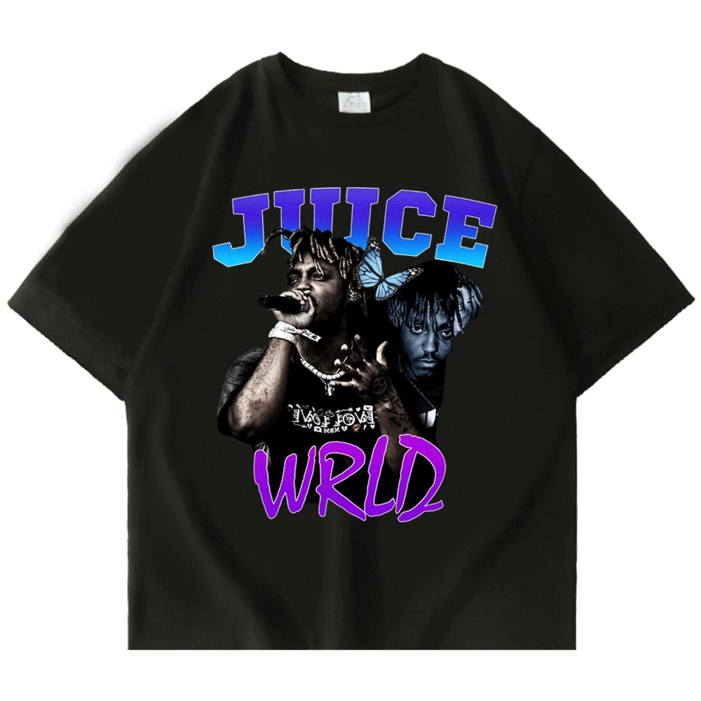 Juice Wrld Smile and Cry Vintage Oversized T Shirt Streetwear Hoodie, Sweatshirt | CoreVibeTees.com (Image 1)