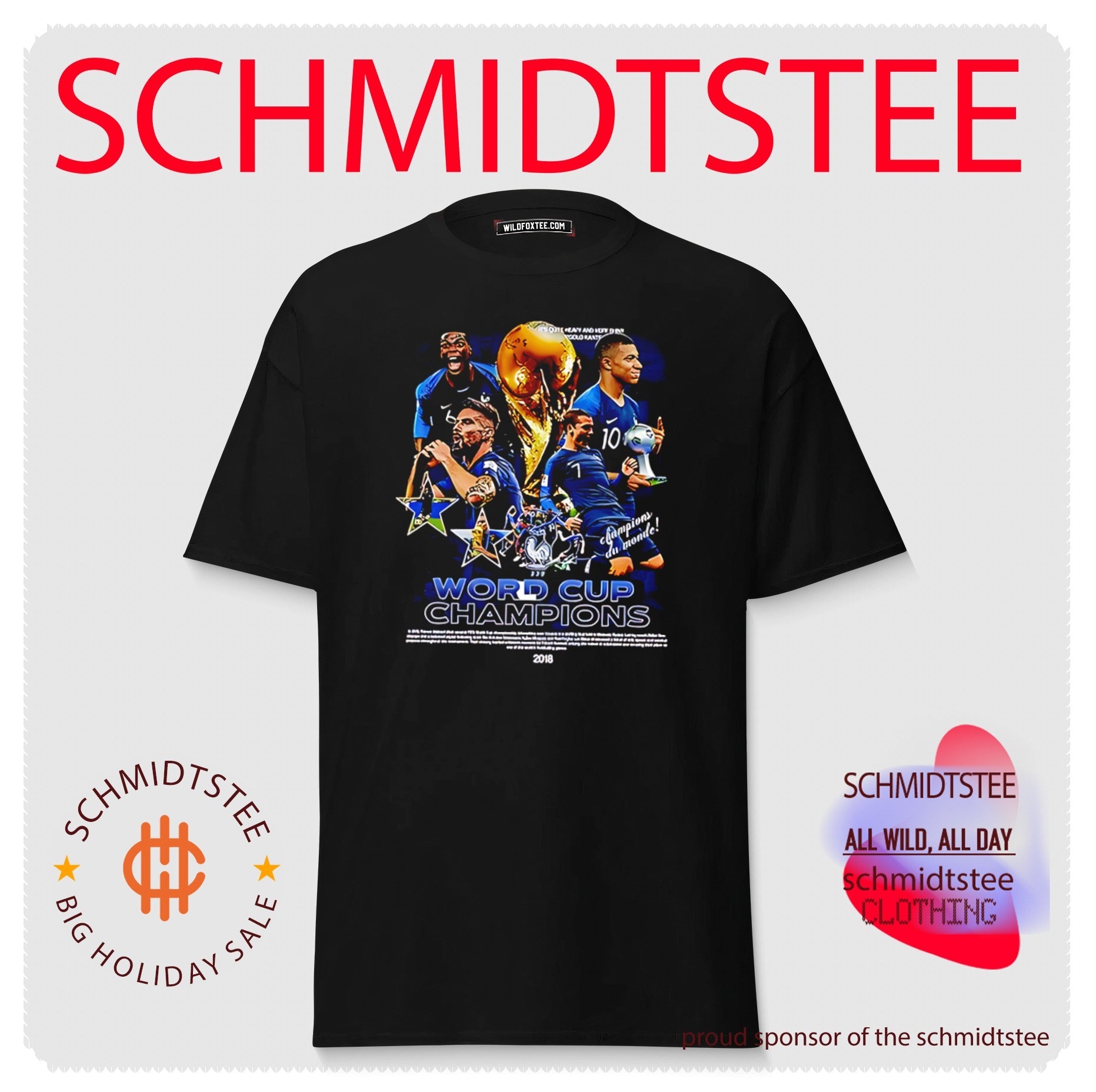 Shadowz France World Cup Champions illustration shirt