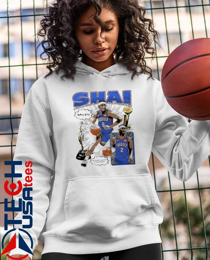 Shai Gilgeous-Alexander Oklahoma City Thunder comic style shirt