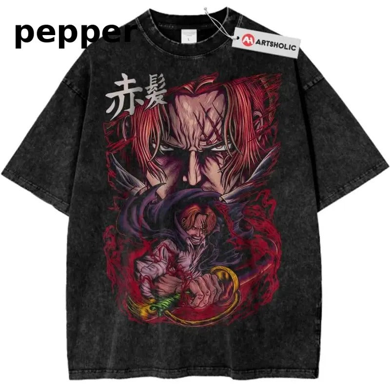 Shanks Shirt, One Piece Shirt, Anime Shirt, Vintage Tee