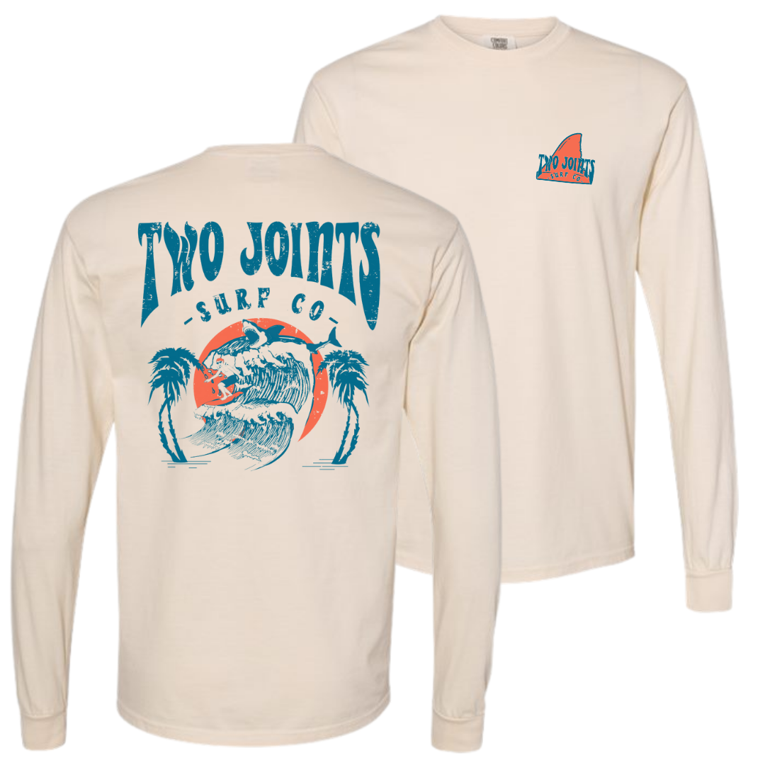 Sharky Waters Long Sleeve Tee Hoodie, Sweatshirt | CoreVibeTees.com