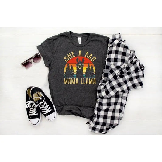 She A Bad Llama Shirt, Mother Shirt, Motherhood Shirt, Mother's Day Shirt