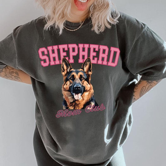 Shepherd Mom Club Shirt~ Unisex Apparel Relaxed Fit Printed In The USA Clothing Womenswear Casual Comfort Cotton Top Athletic Boho Chic