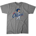 Shohei Ohtani - Batting Caricature - Los Angeles Baseball Adult Unisex Tee Hoodie, Sweatshirt | CoreVibeTees.com (Image 1)