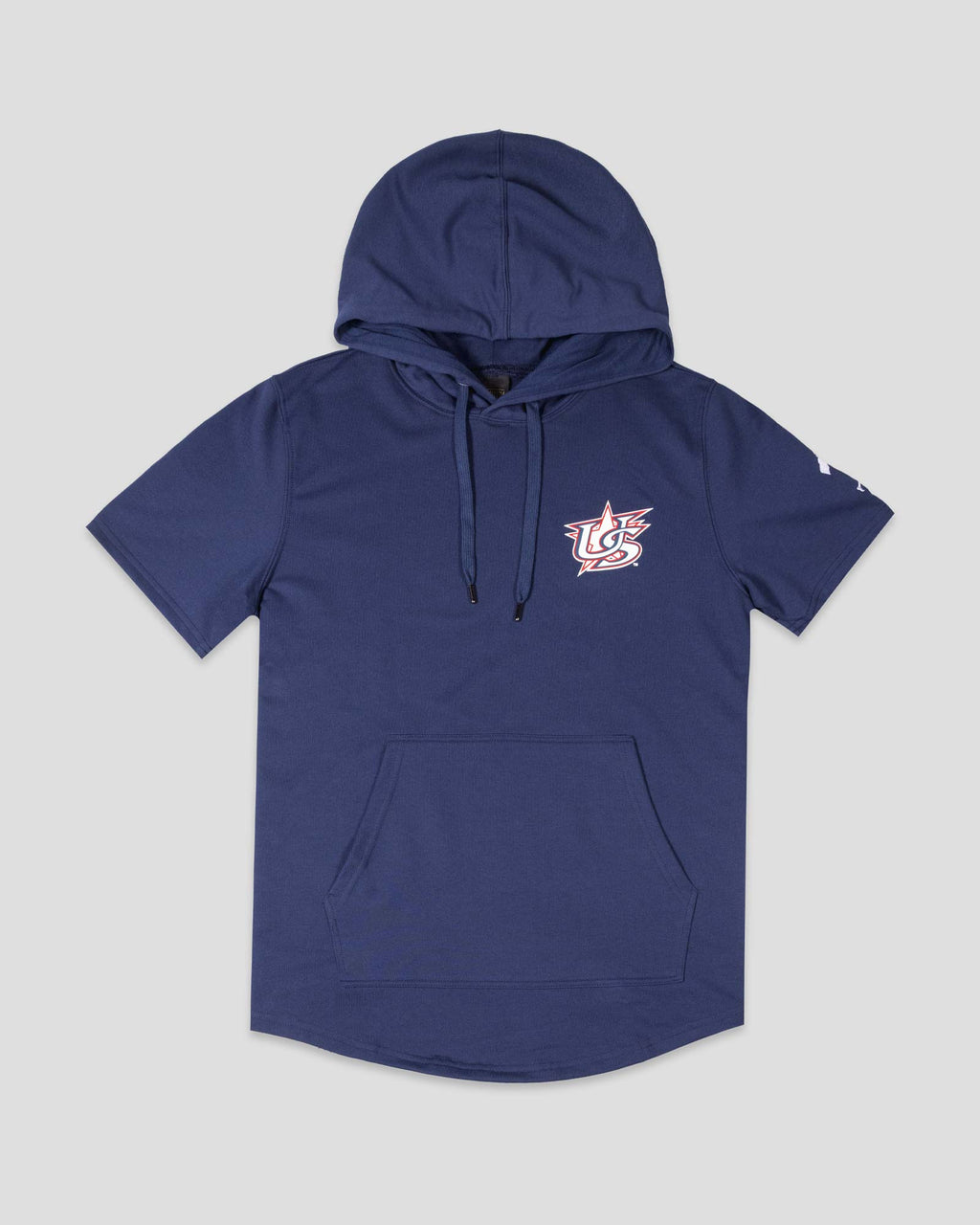 Short Sleeve Hoodie (Navy) - Baseballism x USA Baseball T-Shirts, Sweatshirt | CoreVibeTees.com (Image 1)