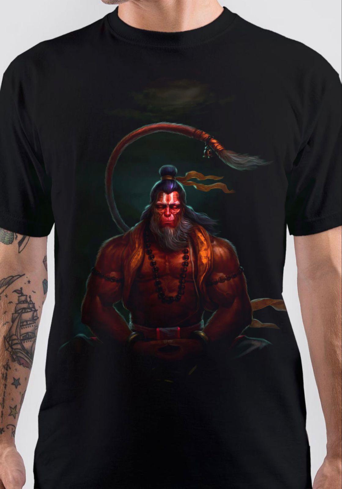 Shri Hanumanji T-Shirt Hoodie, Sweatshirt | CoreVibeTees.com