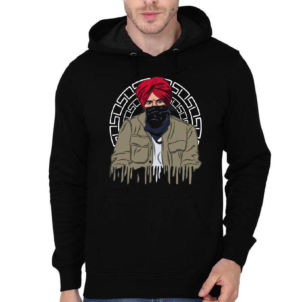 Sidhu Moose Wala Black Hoodie T-Shirts, Sweatshirt | CoreVibeTees.com
