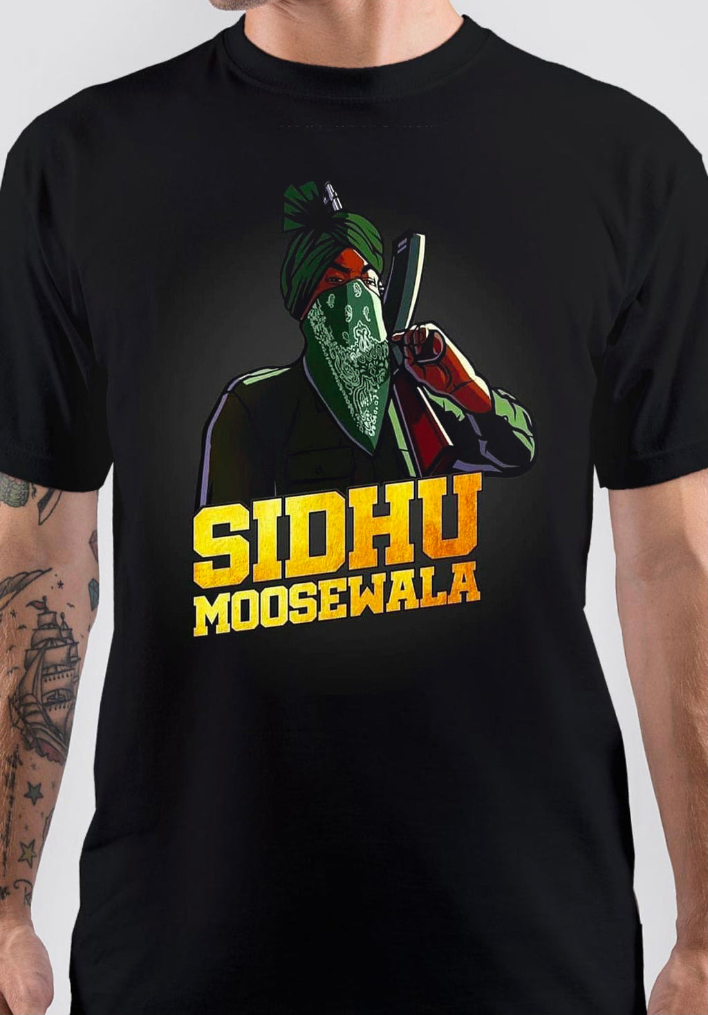 Sidhu Moose Wala Art T-Shirt Hoodie, Sweatshirt | CoreVibeTees.com