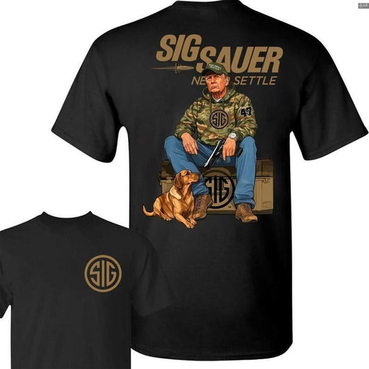 Sig Sauer Trup Hunting 2-Sided T-Shirt, Retro Crewneck, Gift For Lovers,, Trendy Top
