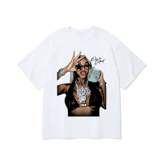 Signature Big Face Sexxy Star Tee - Cool and Trendy Rap Graphic