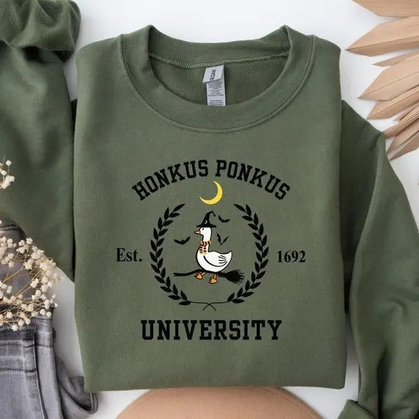 Silly Goose Shirt, Silly Goose On The Loose Sweatshirts, Honkus Ponkus Halloween Hoodie, Sweater Outfits