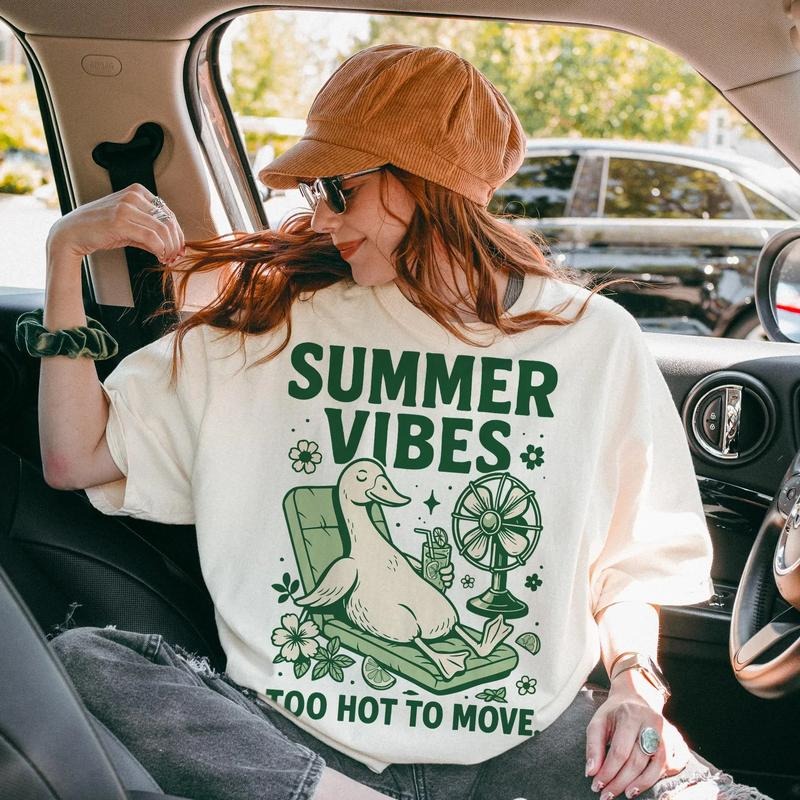 Silly Goose Summer Shirt, Silly Goose Shirt, Too Hot To Move Shirt, Funny Summer Design, Summer Vibes, Summer Goose Shirt, Goose Lover Shirt, Summer Shirt, Gift For Mom, Gift For Her