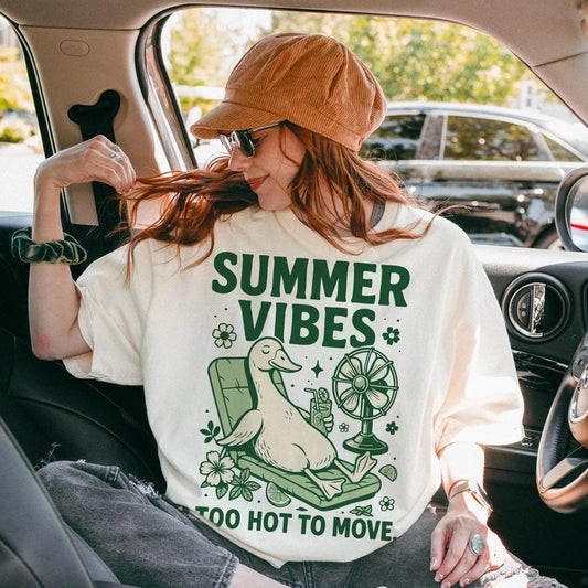 Silly Goose Summer Shirt, Silly Goose Shirt, Too Hot To Move Shirt, Funny Summer Design, Summer Vibes, Summer Goose Shirt, Goose Lover Shirt, Summer Shirt, Gift For Mom, Gift For Her