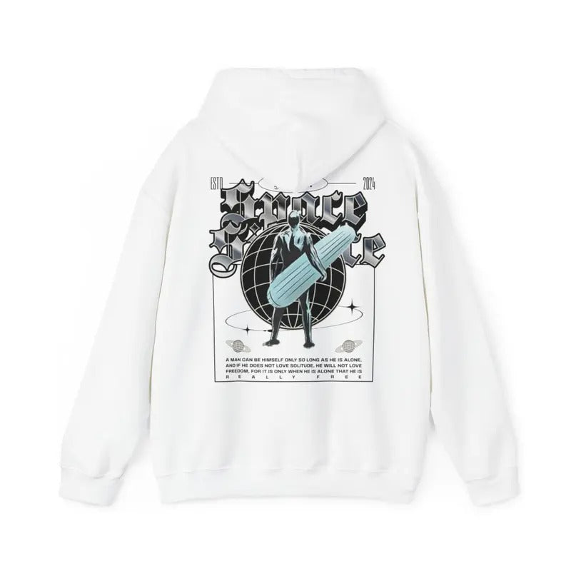 Silver isolation hoodie