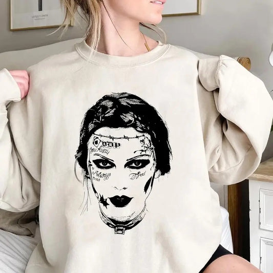 Singer New Album No Text Sweatshirt For Fans, Spooky Season Unisex Shirt, Full Size, Full Color
