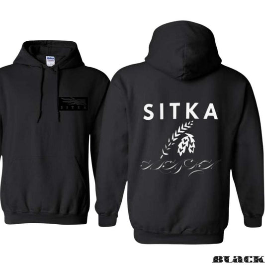 Sitka Hoodie, Bold Sitka Logo with Nature Elements, Ideal for Outdoor Fans and Adventurers, Hoodie for Relaxed Days and Outdoor Activities, trend 2024