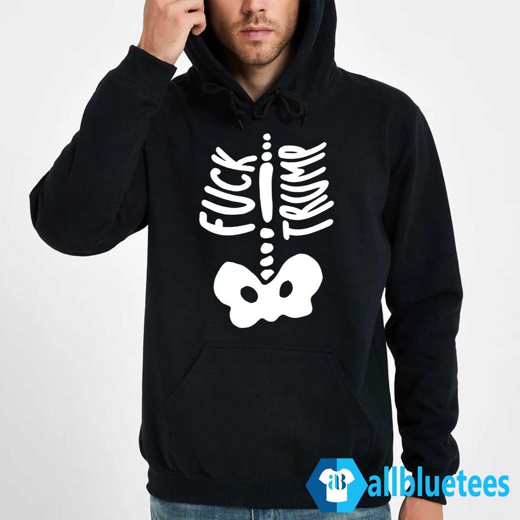 Skeleton F-ck Trump Halloween Costume Shirt