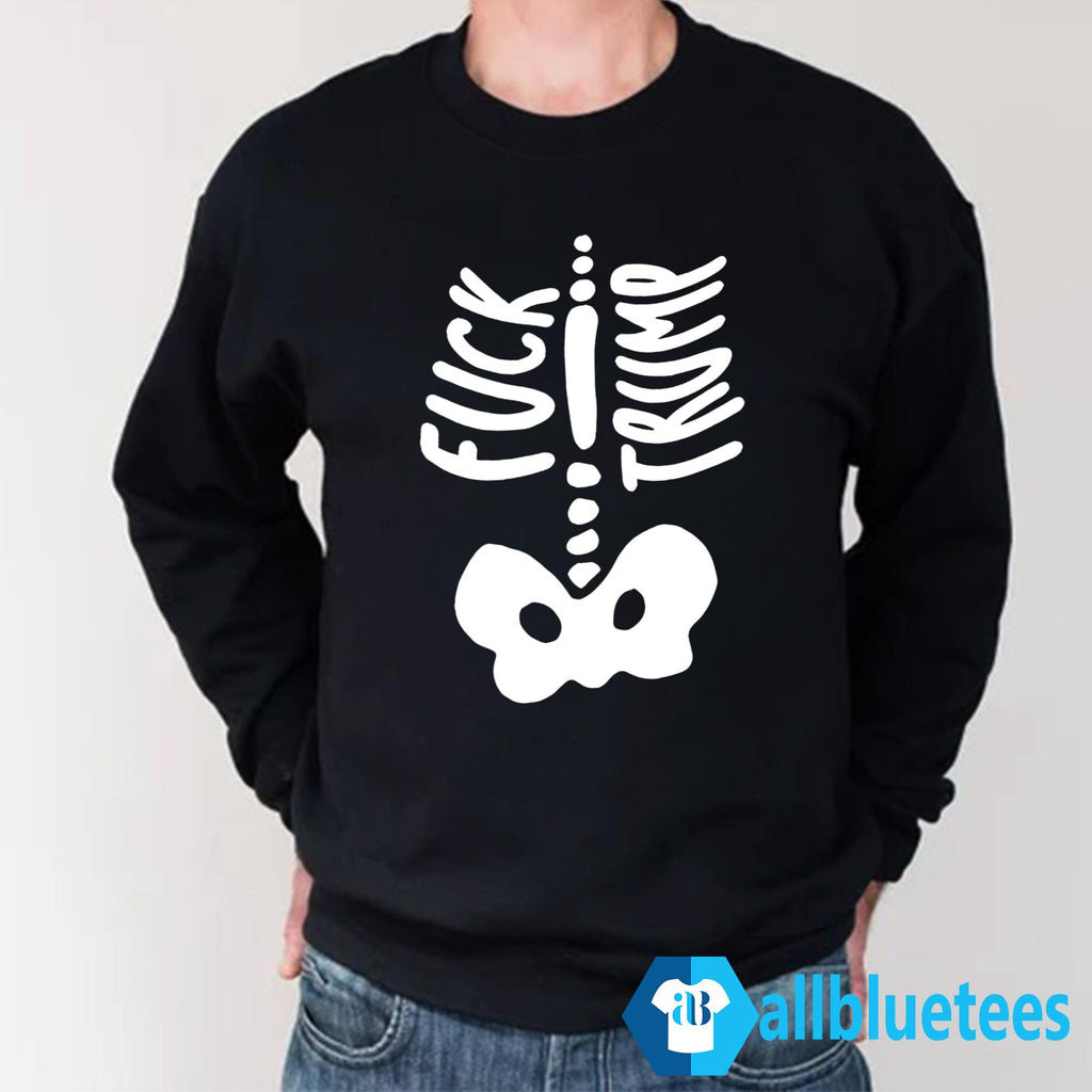 Skeleton F-ck Trump Halloween Costume Shirt