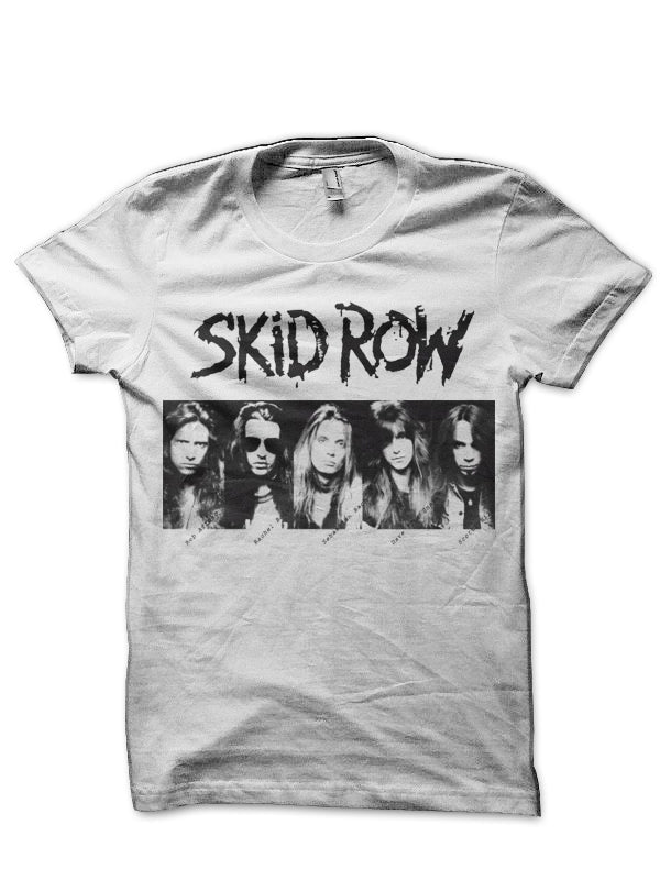 Skid Row White T-Shirt Style001 Hoodie, Sweatshirt | CoreVibeTees.com