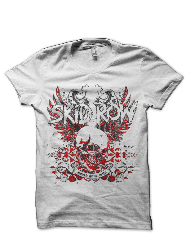 Skid Row White T-Shirt Hoodie, Sweatshirt | CoreVibeTees.com