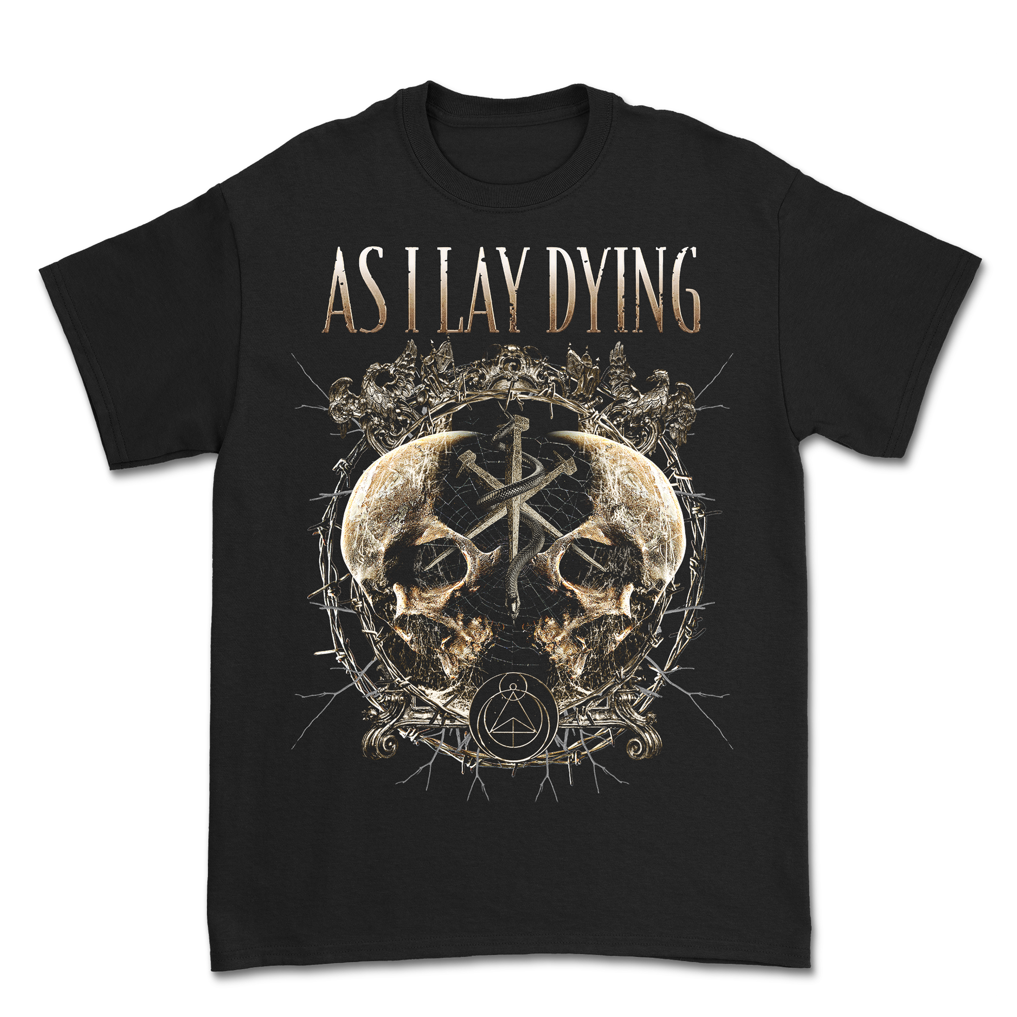 As I Lay Dying - Skull Snake Spike T-Shirt Hoodie, Sweatshirt | CoreVibeTees.com