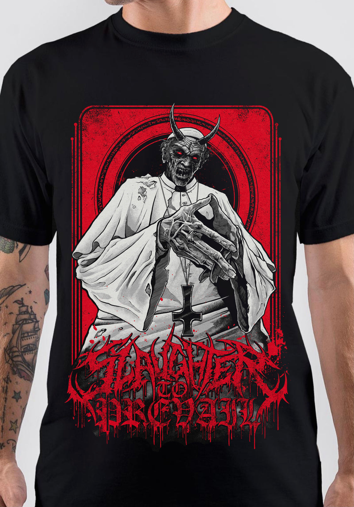Slaughter to Prevail Demonic Preacher T-Shirt Hoodie, Sweatshirt | CoreVibeTees.com